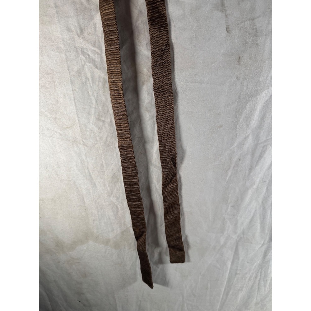 Cravates Pour‎ L'Homme Paris Vintage Knit Tie Brown Square End Made in France